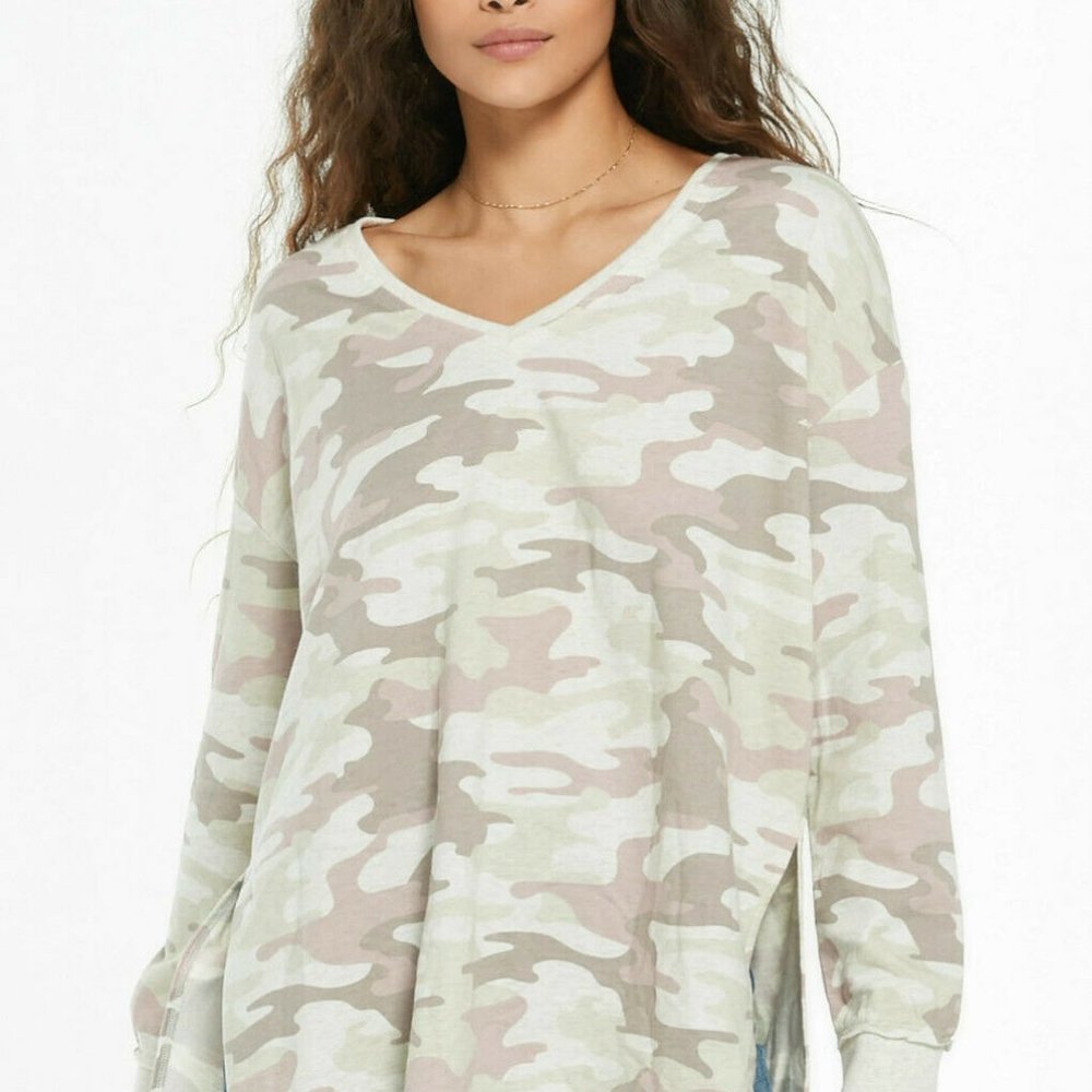 Z SUPPLY WEEKENDER DUSTY CAMO V NECK ZT211131 NWT SIZE XS, S, M,  NWT
